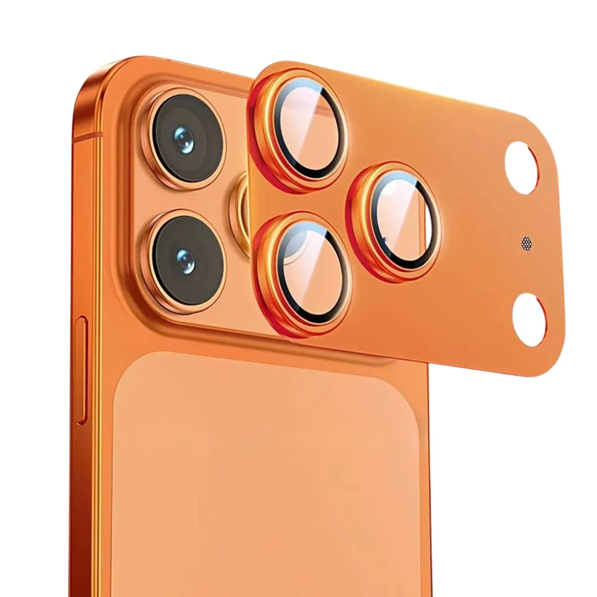 GENERICO - Protector de Camara Trasera Para iPhone 17 Pro Max Naranja