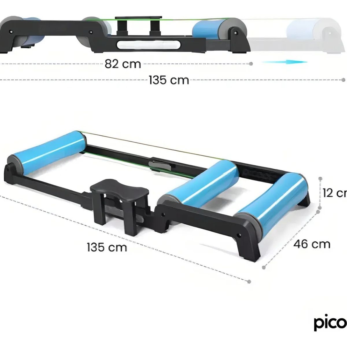 GENERICO - Rodillo De Equilibrio Para Fijar Bicicleta Ejercicio En Casa