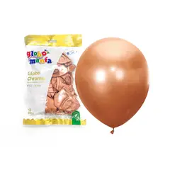 GENERICO - GLOBO 12 CHROME ROSE GOLD X25 UNID