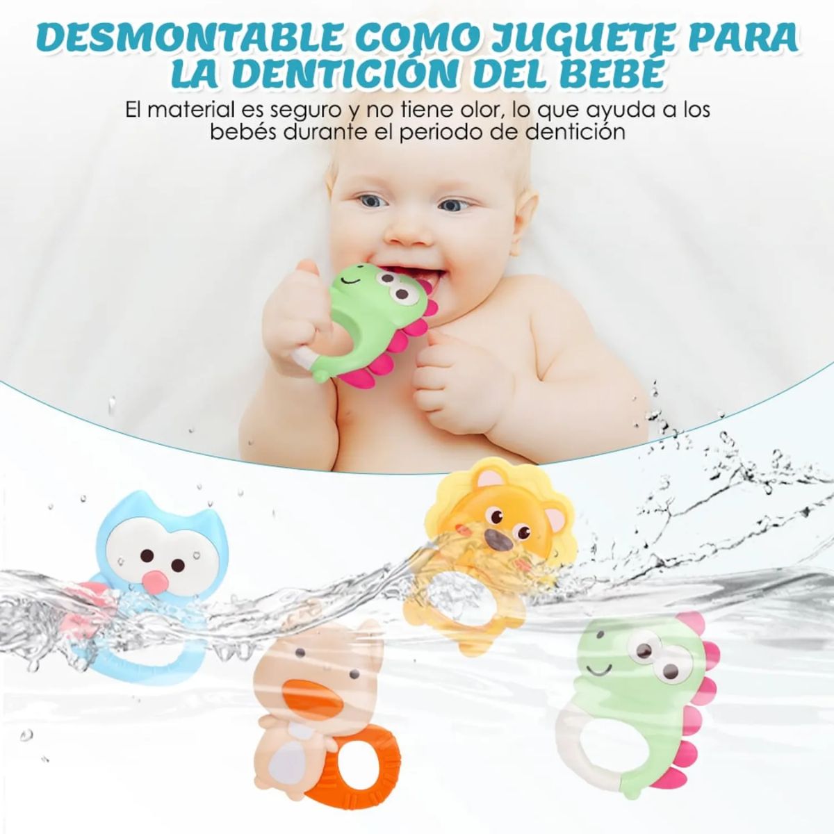 GENERICO - Móvil Musical Para Cuna Proyector Luces Y Sonidos Bebé Azul
