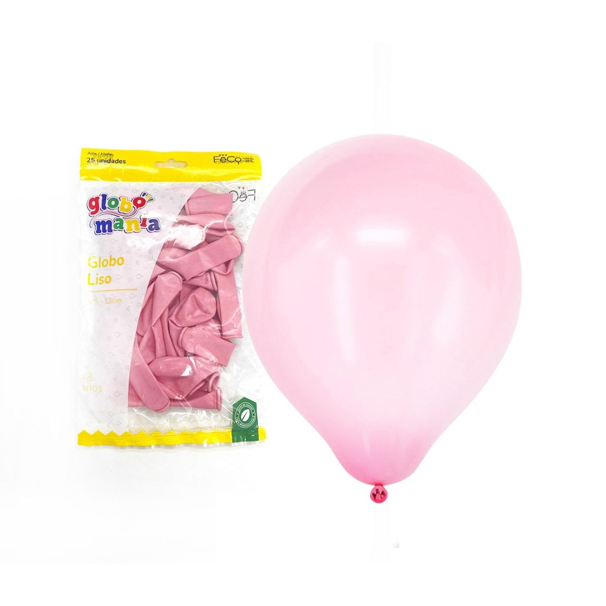 GENERICO - GLOBO 5 PASTEL FUCCIA X25 UNID