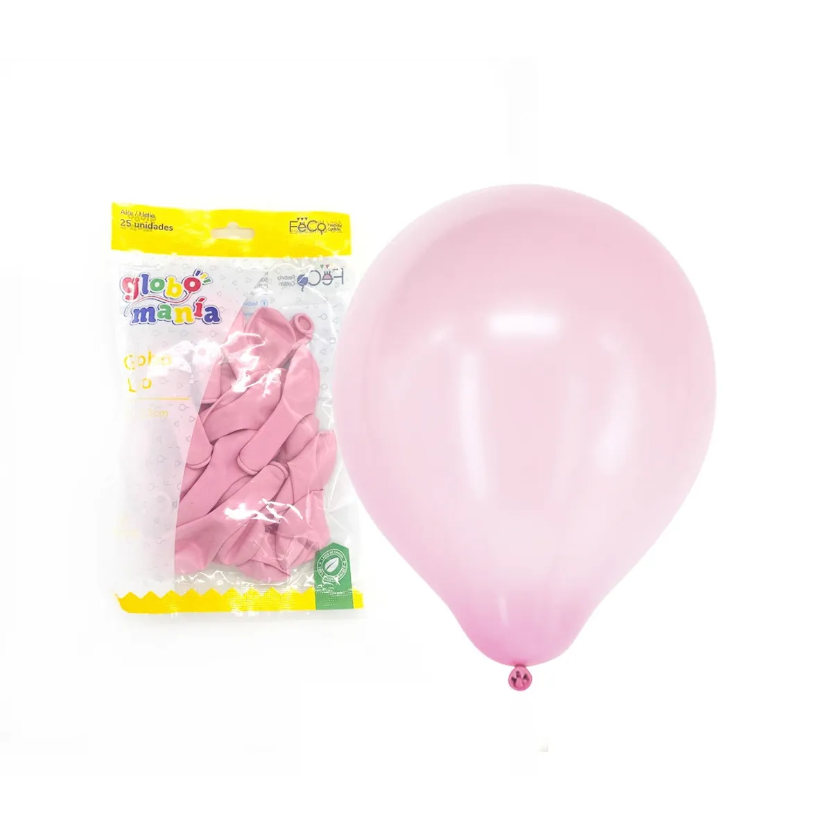 GENERICO - GLOBO 5 PASTEL ROSADO X25 UNID