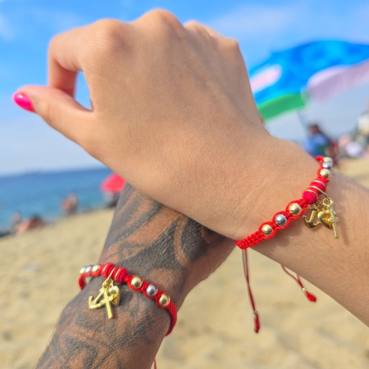 GENERICO - Brazalete Tres Gracias Parejas Oro Laminado 18k