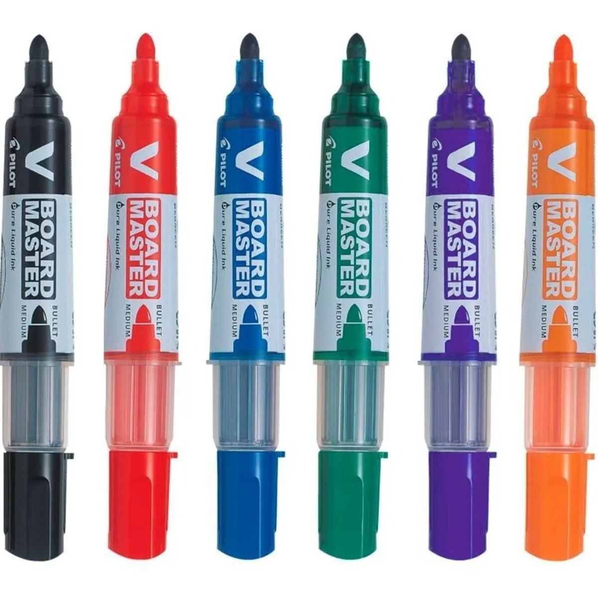 PILOT - Set 6 Plumón Pizarra Recargable Pilot V Board Master