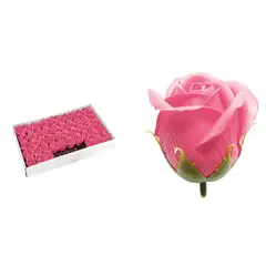 GENERICO - Rosa De Jabon Aromatica 5cm Decorativa 50 Piezas Rosa