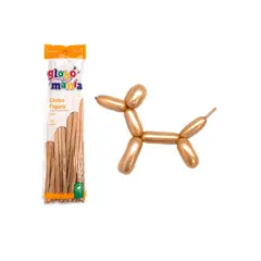 GENERICO - GLOBO FIGURA ROSE GOLD X 25UNI