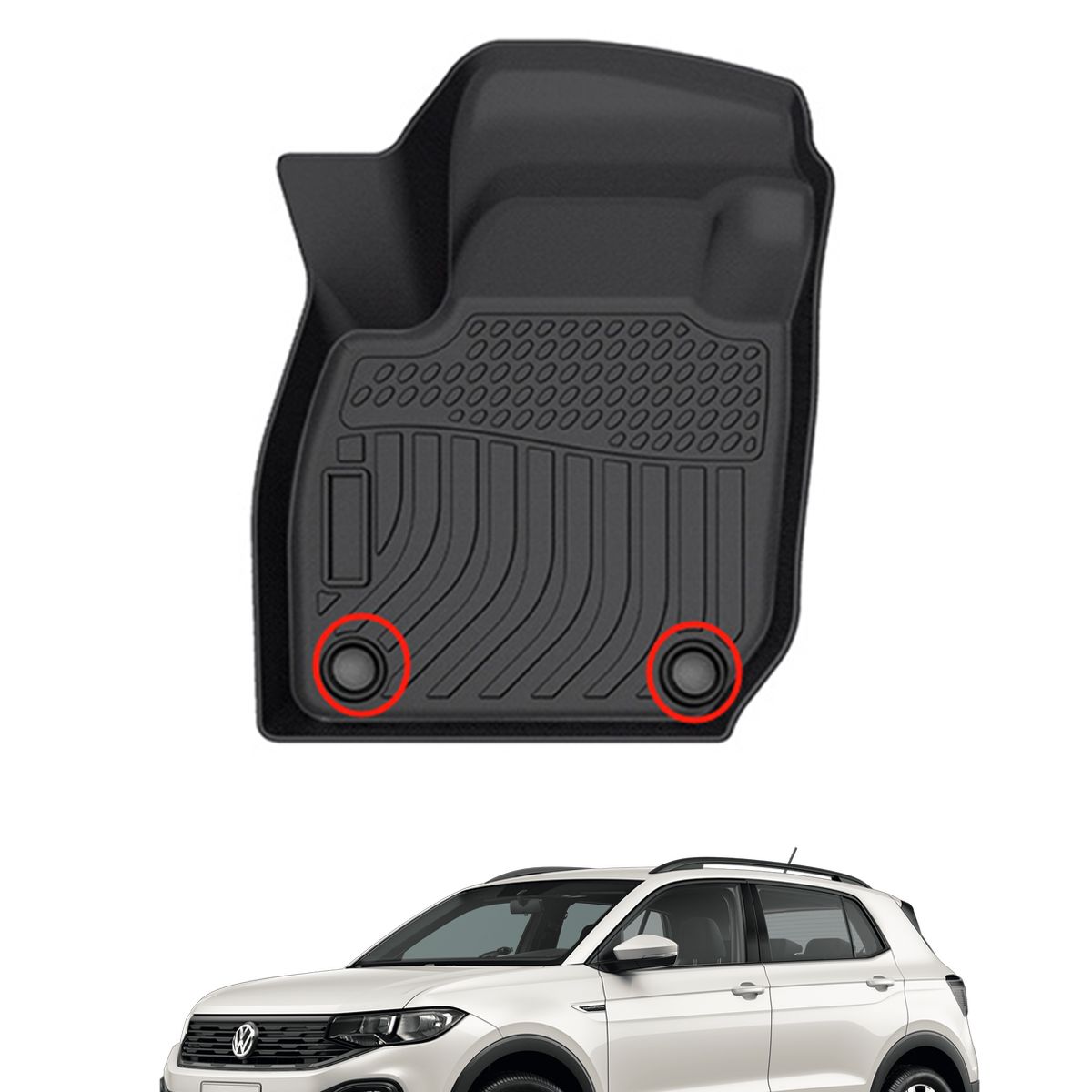 OM INDUSTRIAS PREMIUM - Piso Bandeja Calce Perfecto Volkswagen T-Cross 2020-2026