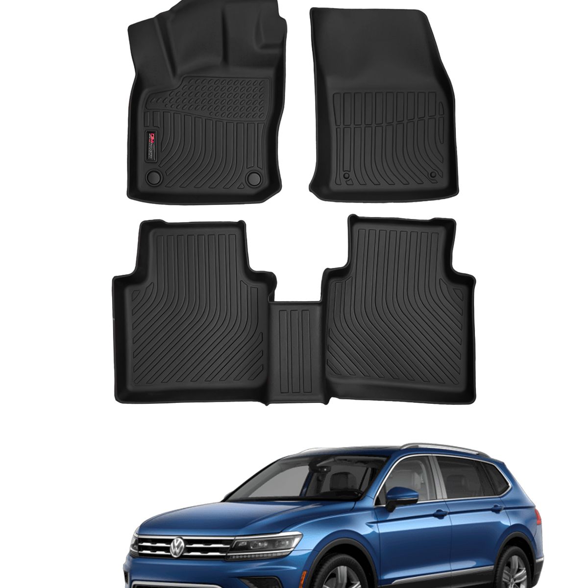OM INDUSTRIAS PREMIUM - Piso Bandeja Calce Perfecto Volkswagen Tiguan 2Filas 2018-2024