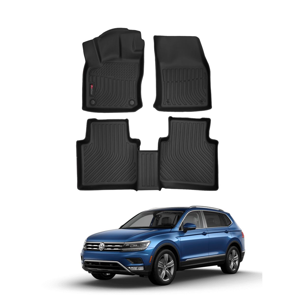 OM INDUSTRIAS PREMIUM - Piso Bandeja Calce Perfecto Volkswagen Tiguan 2Filas 2018-2024