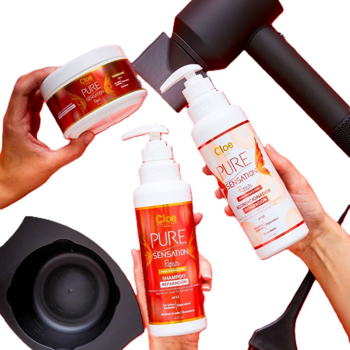 CLOE - Cloe Pure Sensation Repair Shampoo 400 Ml Linea Vegana