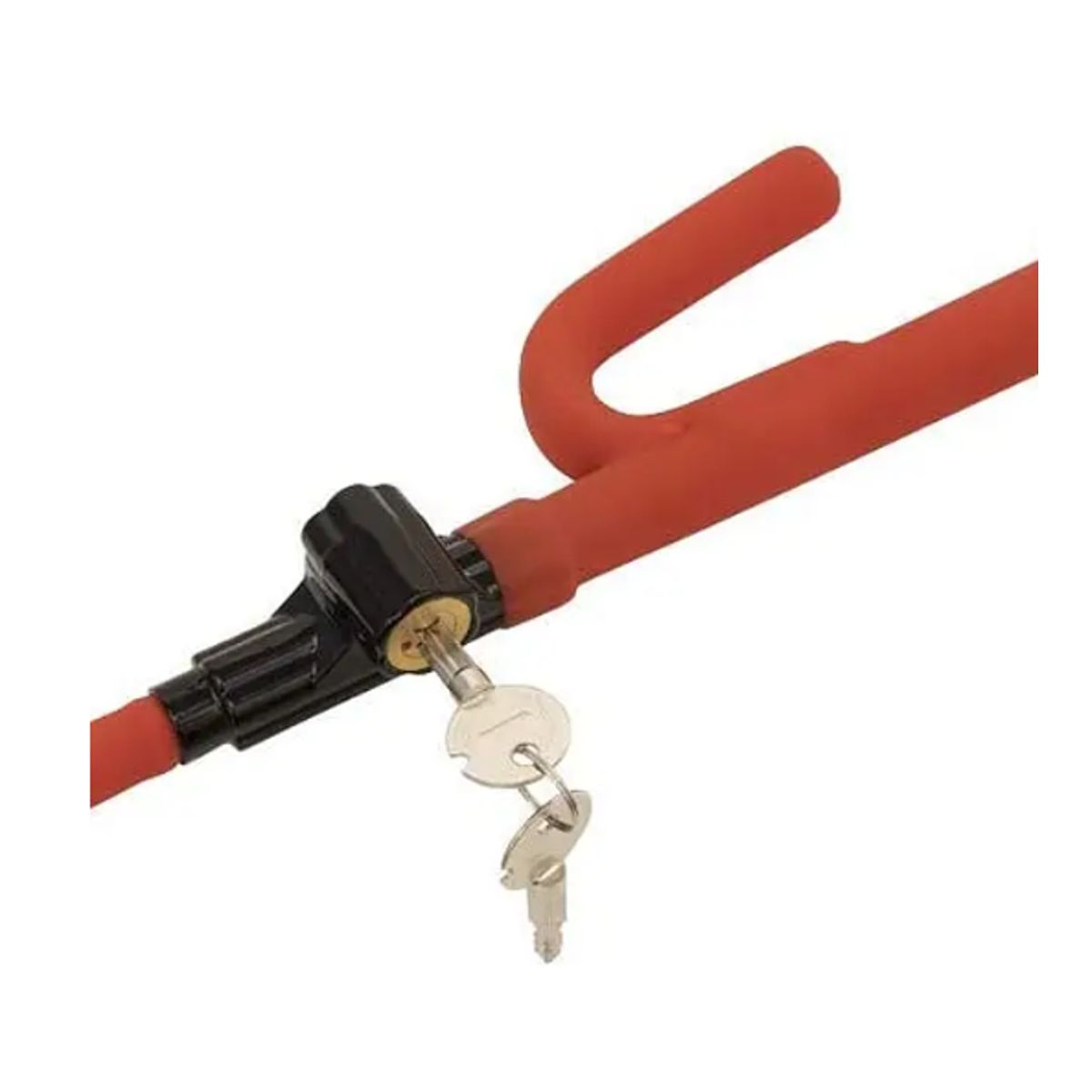 GENERICO - Traba Volante Auto Antirrobo Con Llave Visible Reforzada