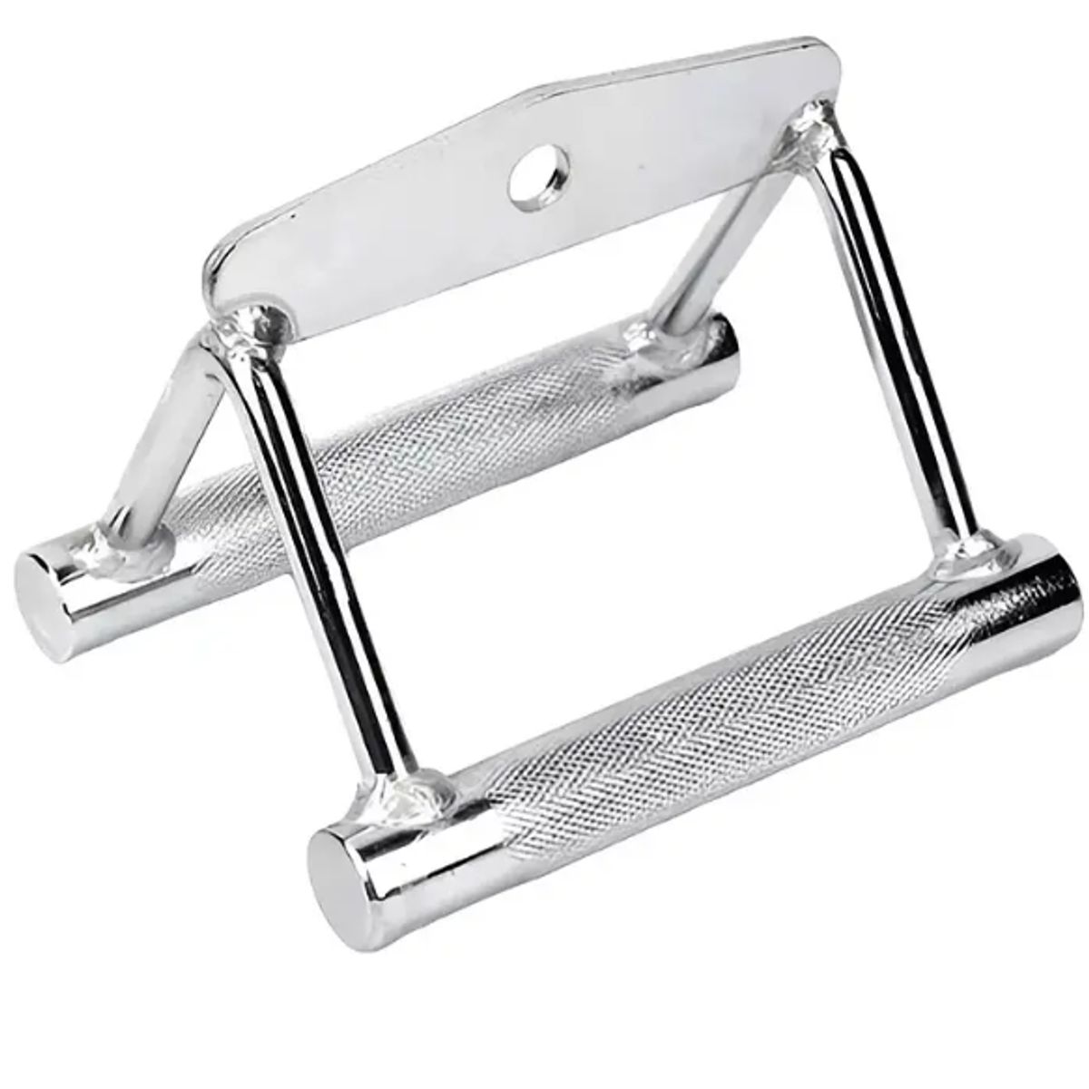 GENERICO - Agarre Triangulo Gym Polea Remo Doble Tomada Acero Cromado