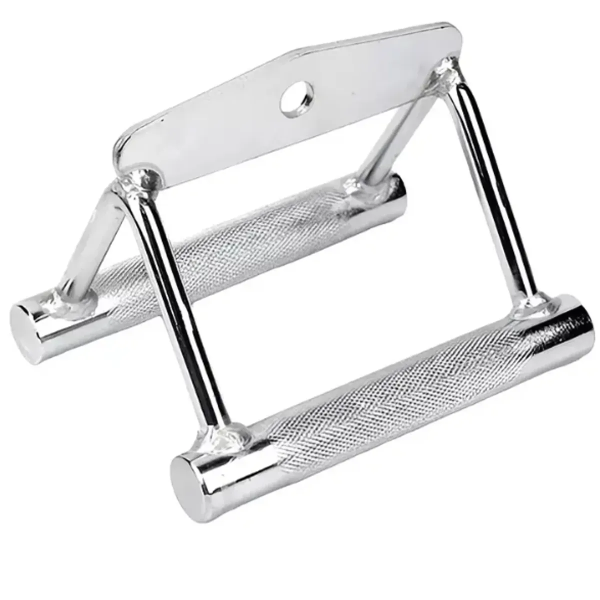 GENERICO - Agarre Triangulo Gym Polea Remo Doble Tomada Acero Cromado