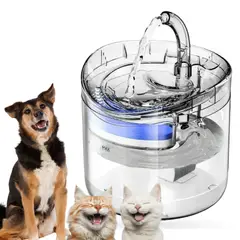 GENERICO - Fuente De Agua Transparente Automática Para Perros Y Gatos