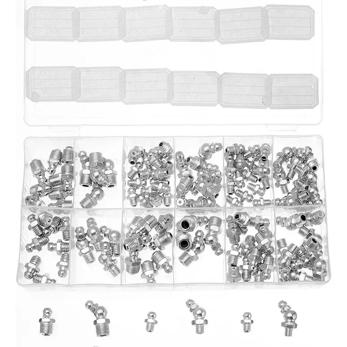 GENERICO - 130pcs Boquillas De Engrase Hidráulicas