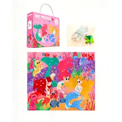 GENERICO - Puzzle para niños de 4 a 5años de edad de 60 Piezas Sirenita 44cm x 31cm