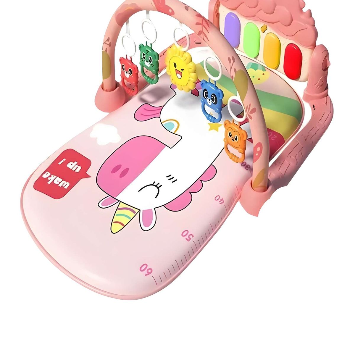 GENERICO - GIMNASIO MUSICAL PARA BEBE CON PIANO ROSADO
