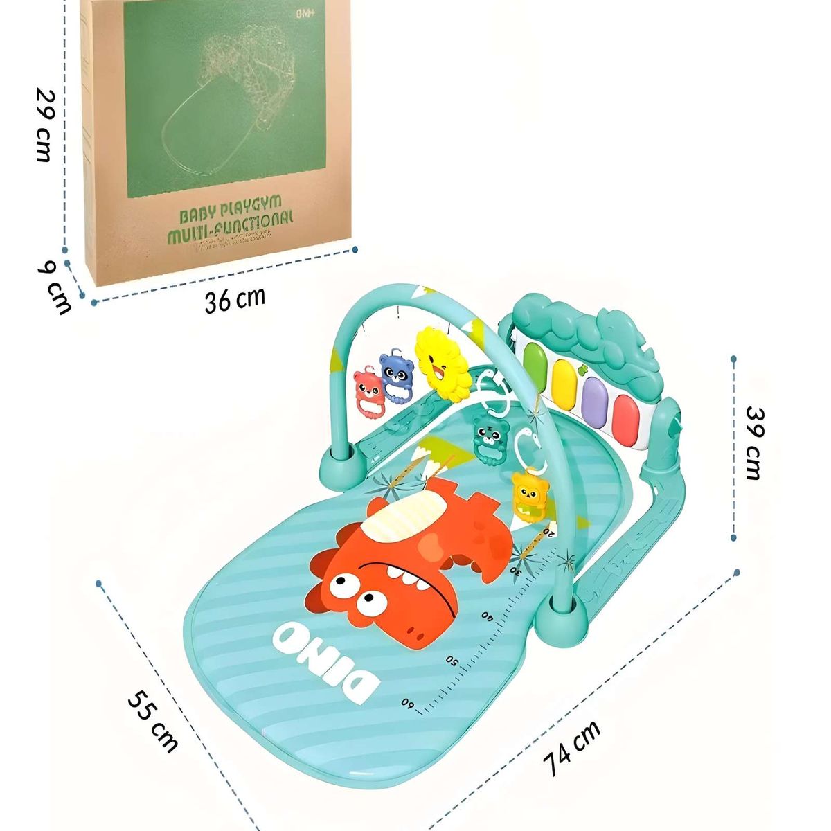 GENERICO - GIMNASIO MUSICAL PARA BEBE CON PIANO VERDE