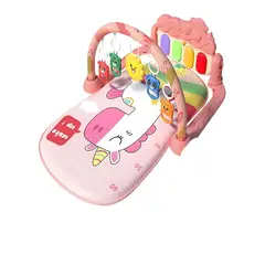 GENERICO - GIMNASIO MUSICAL PARA BEBE CON PIANO COLOR ROSADO