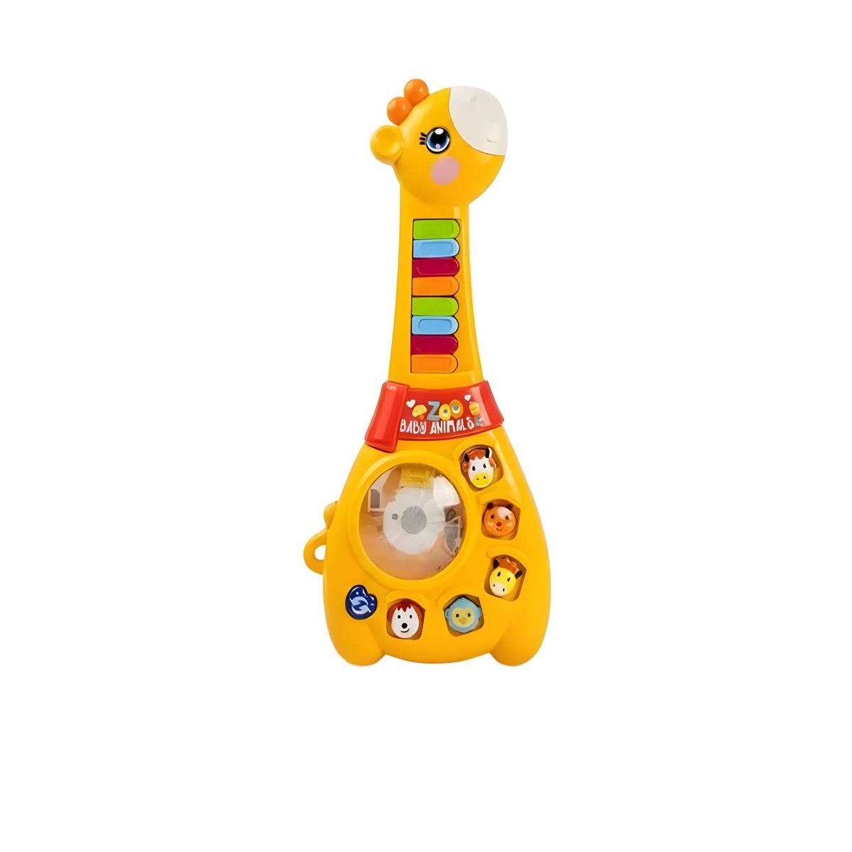 GENERICO - GUITARRA INFANTIL SONIDO DE LUCES DIDACTICO PIANO EDUCATIVO COLOR AMARILLO