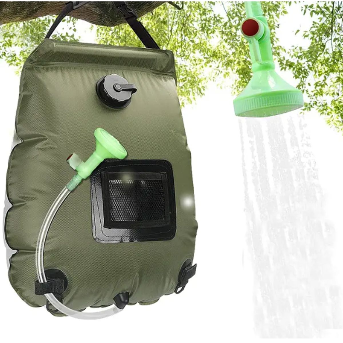 GENERICO - Bolsa Ducha Solar Portátil Camping Playa Aire Libre 20 Ltrs