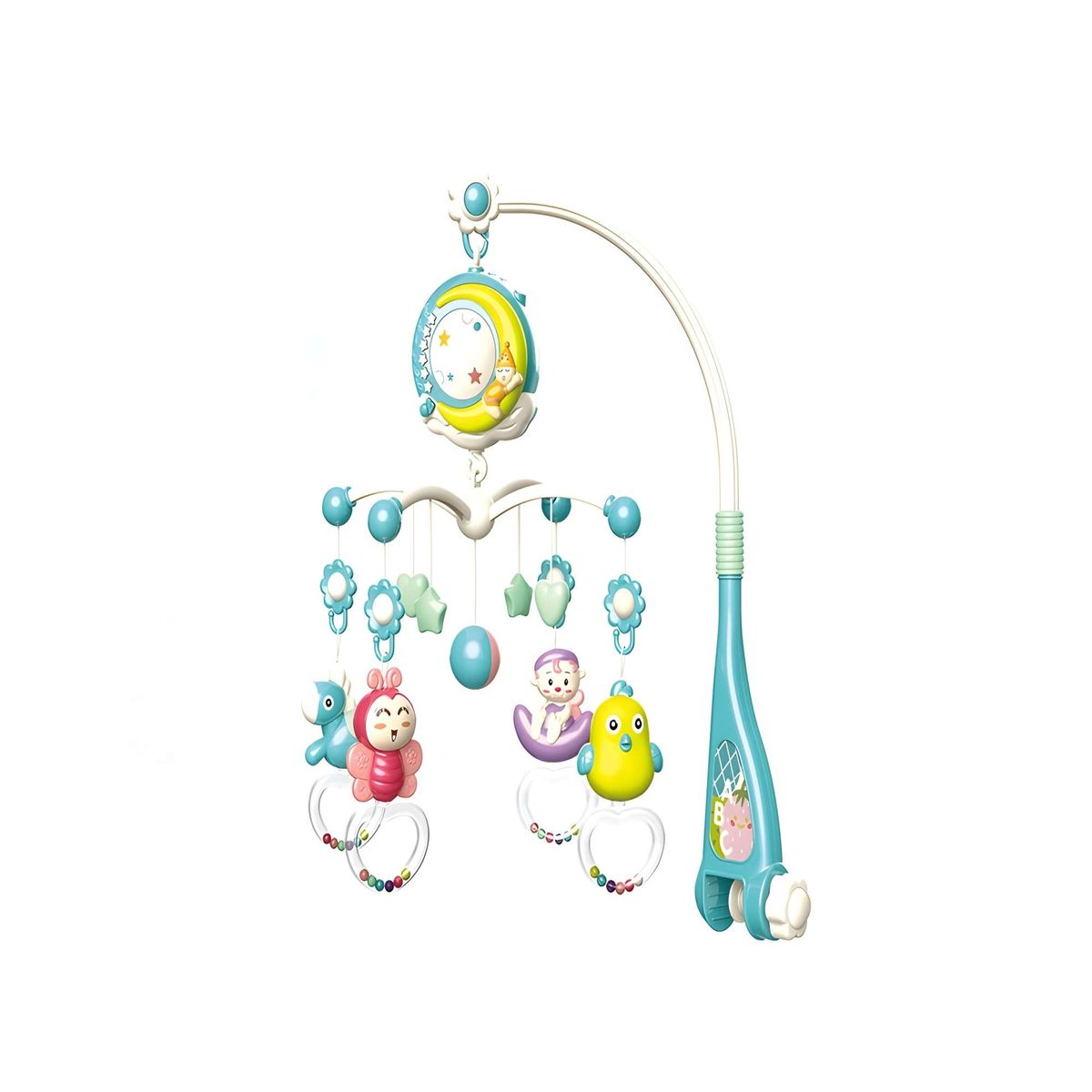 GENERICO - MOVIL MUNDA HADA MUSICAL CON CONTROL REMOTO Y PROYECCIÓN DE IMAGEN COLOR AZUL