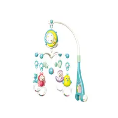 GENERICO - MOVIL MUNDA HADA MUSICAL CON CONTROL REMOTO Y PROYECCIÓN DE IMAGEN COLOR AZUL