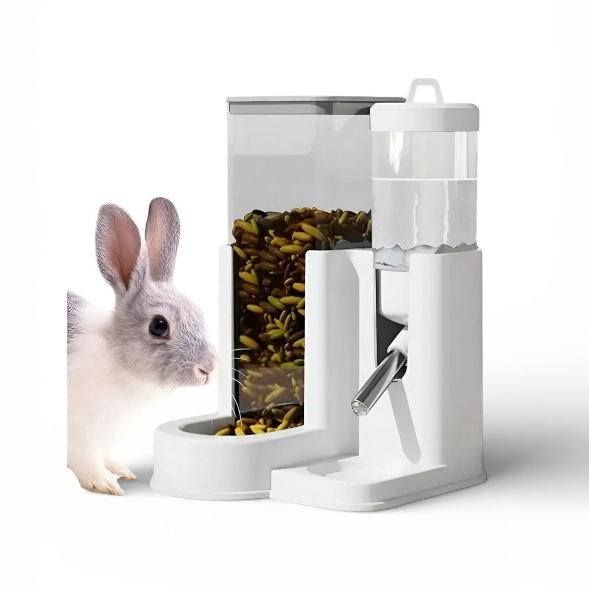GENERICO - Alimentador Automático Doble Para Hámster Y Chinchillas