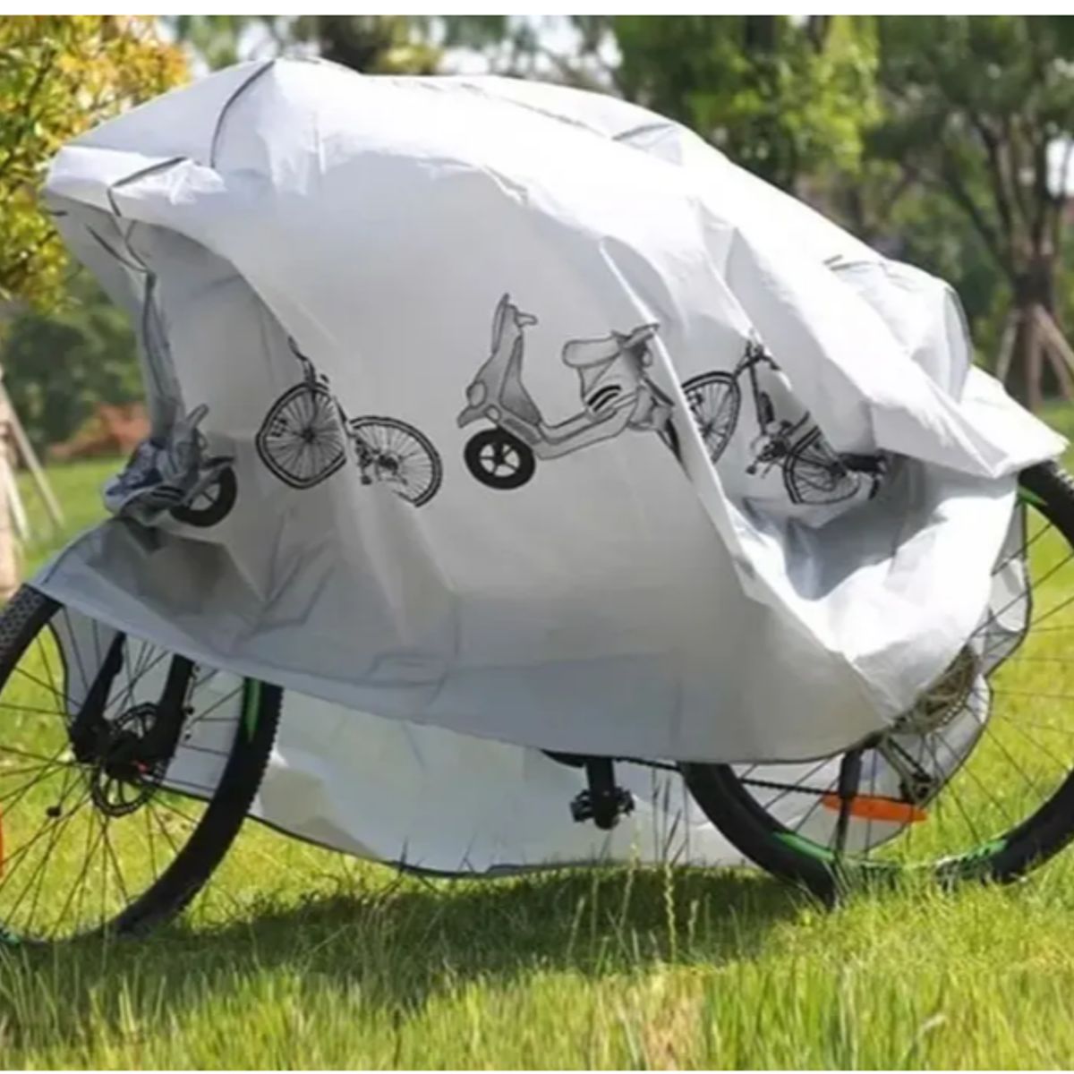 GENERICO - Carpa Funda Lona Cubre Moto Bicicleta Con Diseño