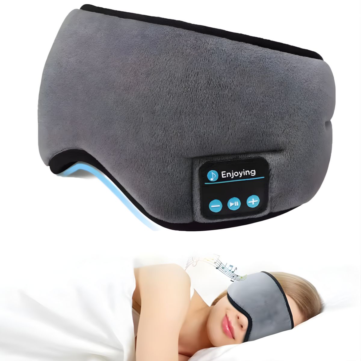 GENERICO - Antifaz Para Dormir Con Audífonos Bluetooth Relajante