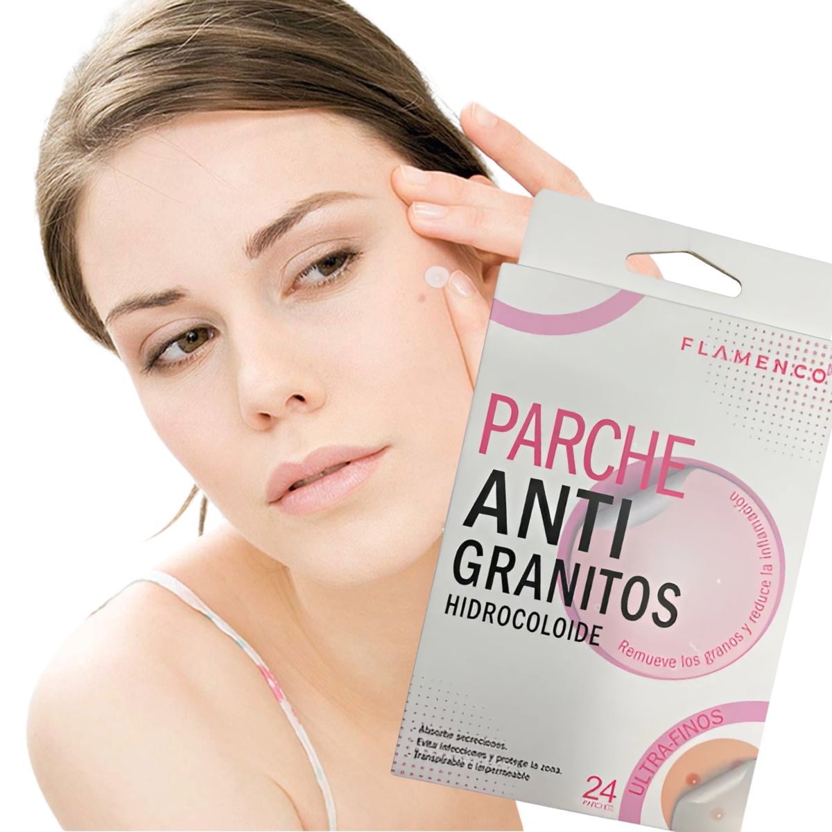 GENERICO - Parches Hidrocoloides Anti Granitos Flamenco Ultra-finos 24u