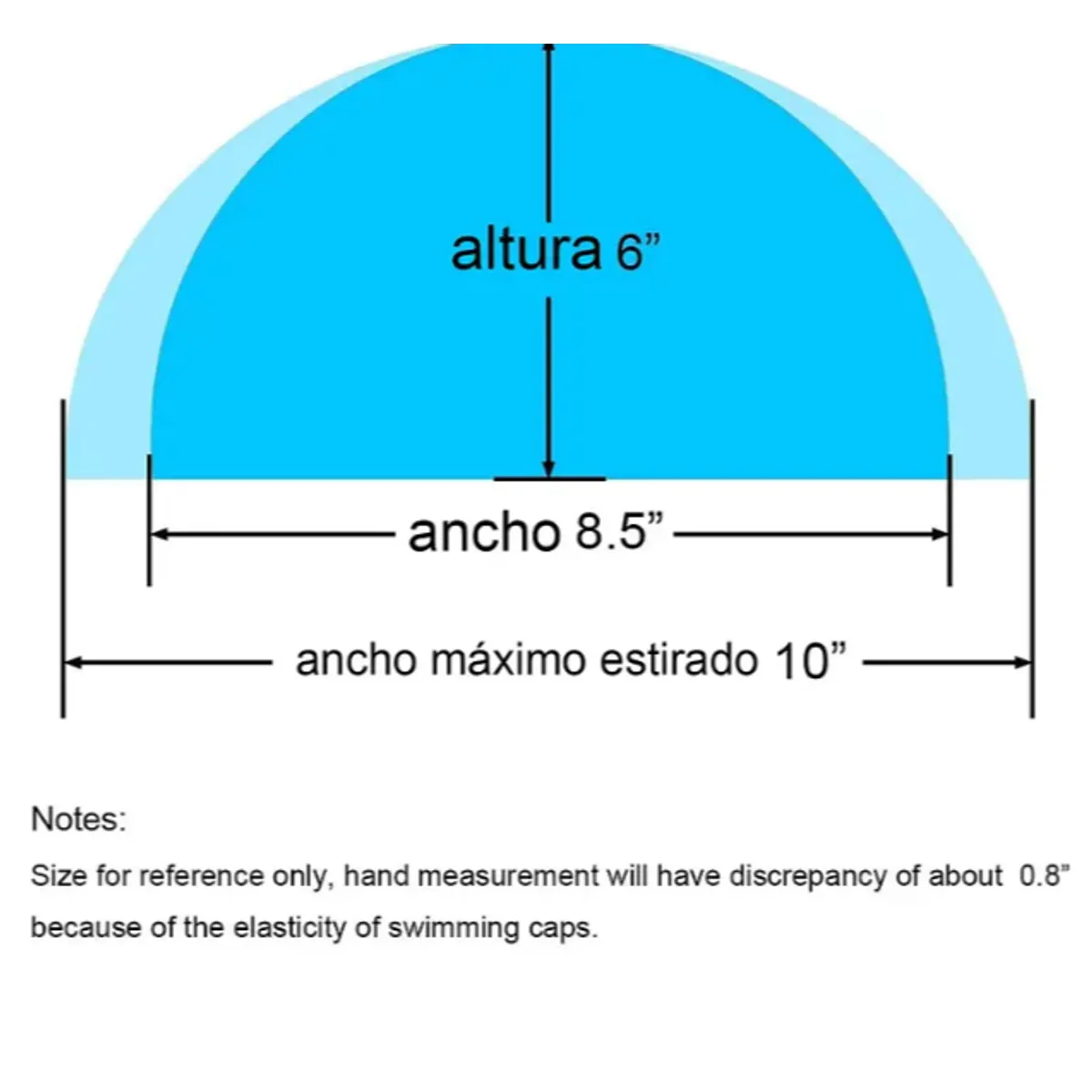 GENERICO - Gorro Natación Unisex Naylon Licra Piscina Baño Adulto Niño Color Unisex