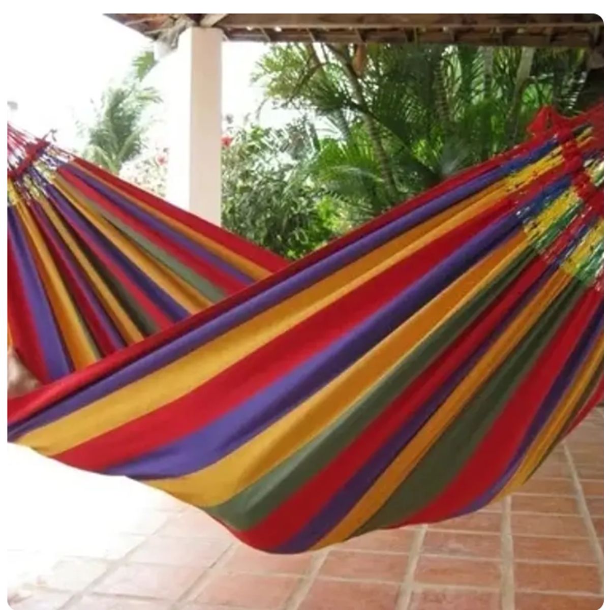 GENERICO - Hamacas 100% Algodon Premium 2 Plazas