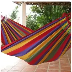 GENERICO - Hamacas 100% Algodon Premium 2 Plazas