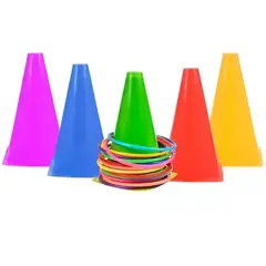 GENERICO - Kit De Entrenamiento Con Cono Y Aros Agilidad Crossfit