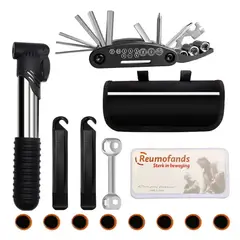 GENERICO - Kit Herramientas Bicicleta Multitool Bomba Bolsa Portatil