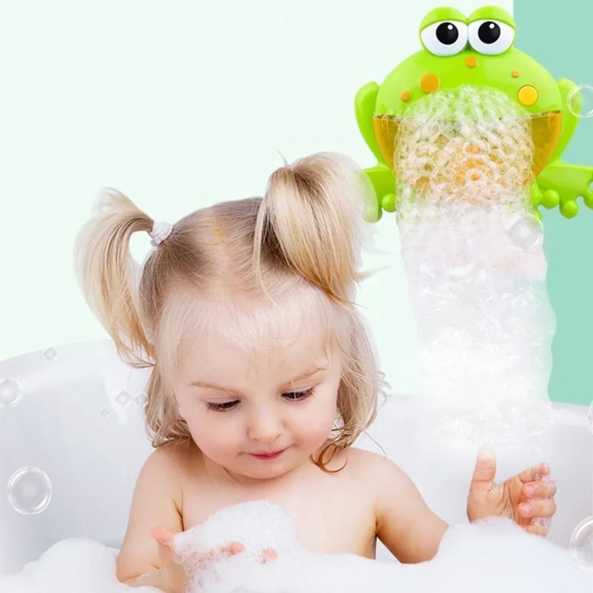 GENERICO - Máquina De Burbujas Para Baño Rana Con Música Didáctico