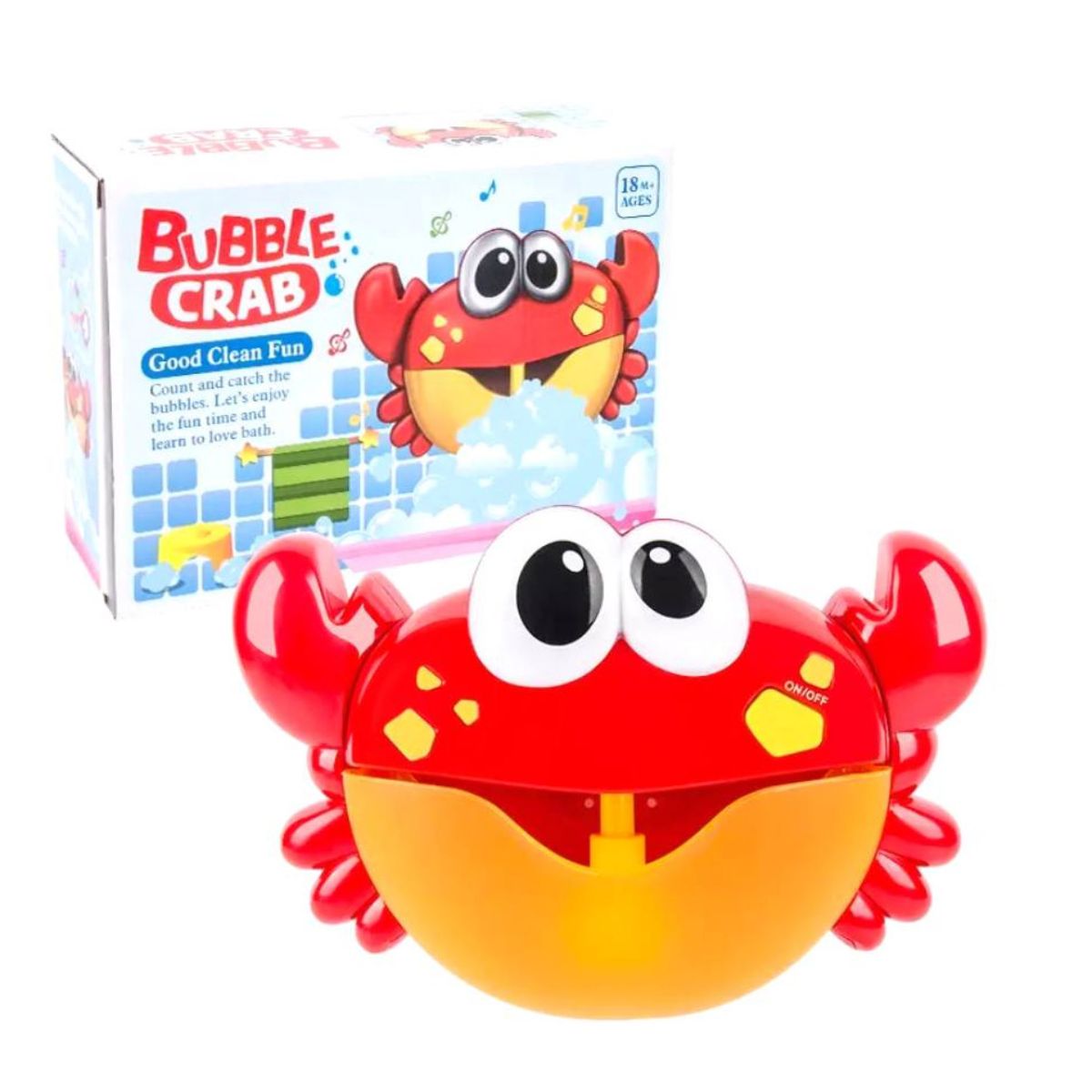 GENERICO - Juguete Bañera Cangrejo Generador De Burbujas Musical