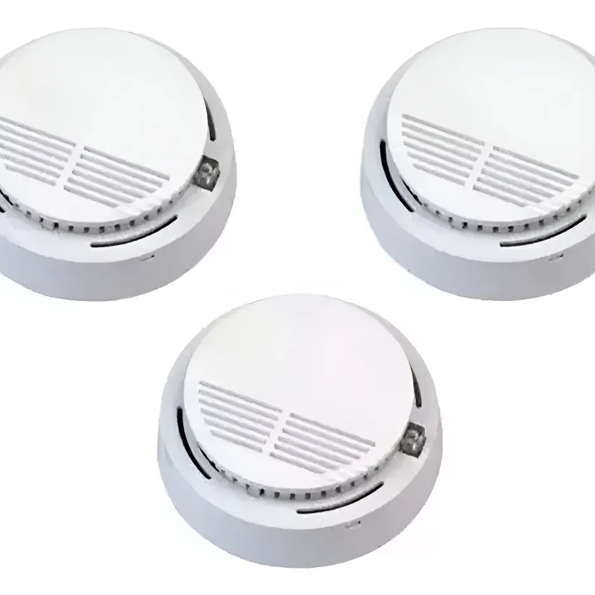 GENERICO - Pack 3 Detectores De Humo A Batería De 9 Volts Inalámbrico