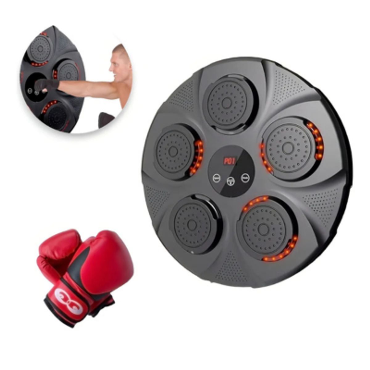 GENERICO - Maquina Boxeo Musical Entrenamiento Soporte Boxeo Pared