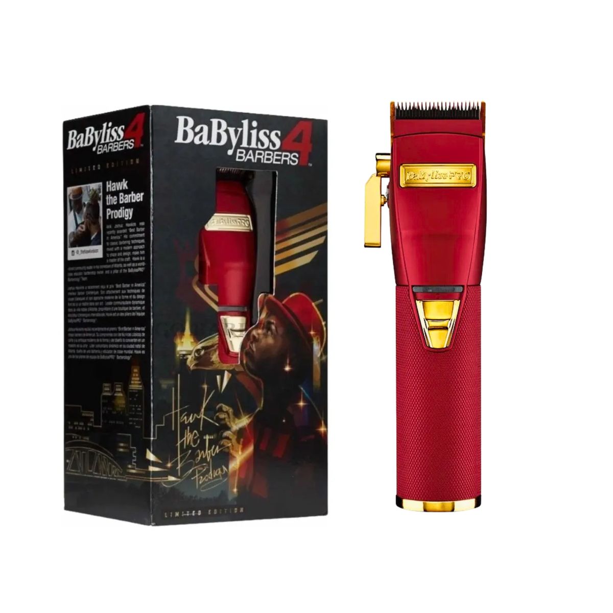 BABYLISS PRO - Máquina BabylissPro Profesional Clipper B870 ROJO