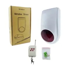 GENERICO - Sirena Alarma Inalámbrica Comunitaria Con Control Remoto