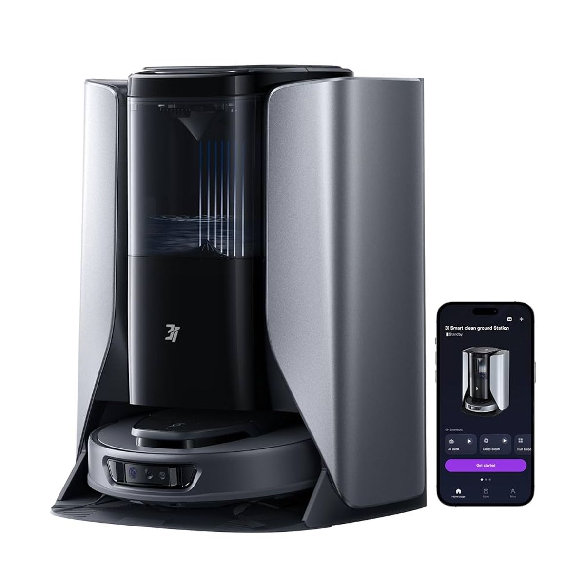 ACKMAN - 3i S10 Ultra Robot Aspirador y trapeador con sistema WaterRecycl succión de 13000Pa