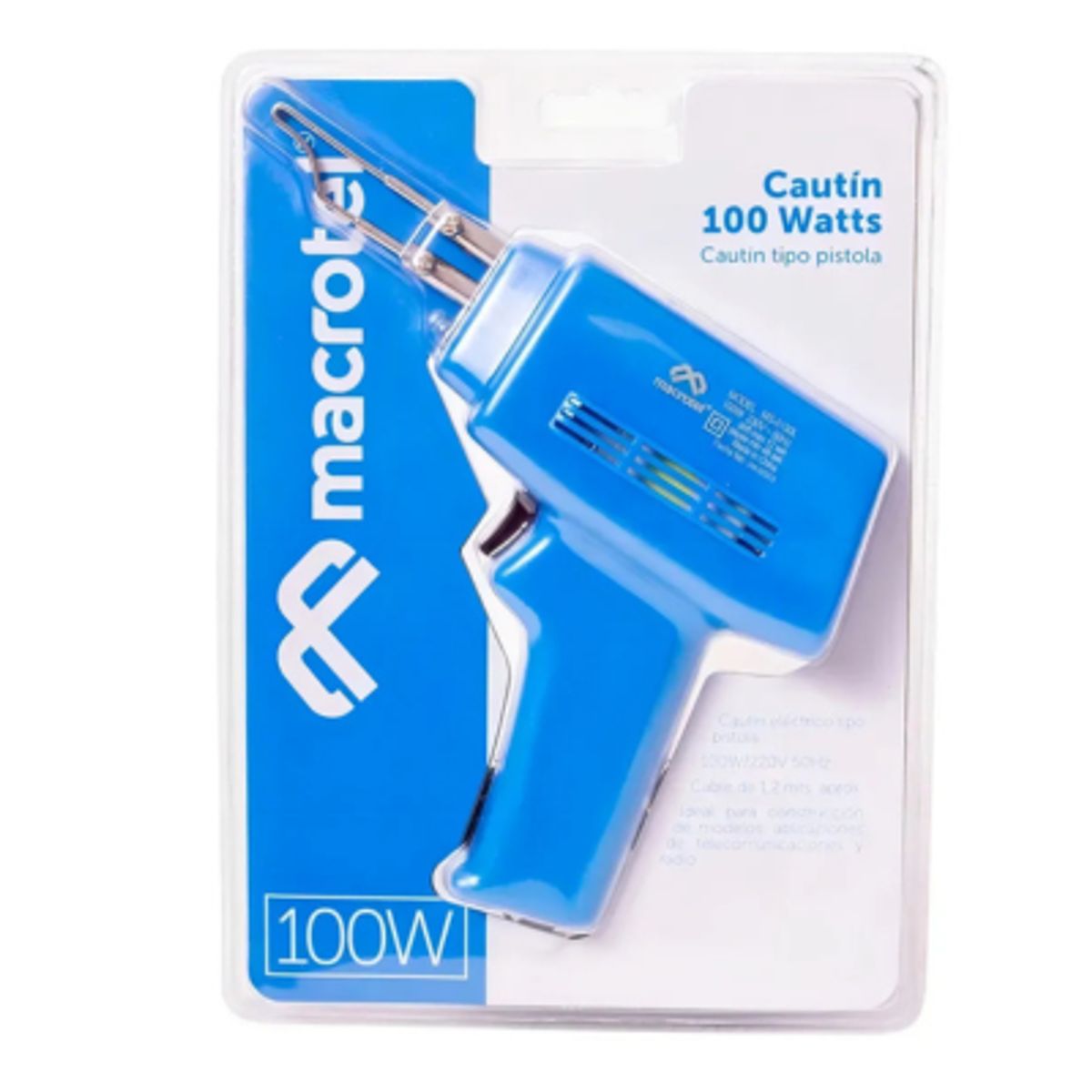 GENERICO - Cautín Eléctrico Tipo Pistola 100w Macrotel