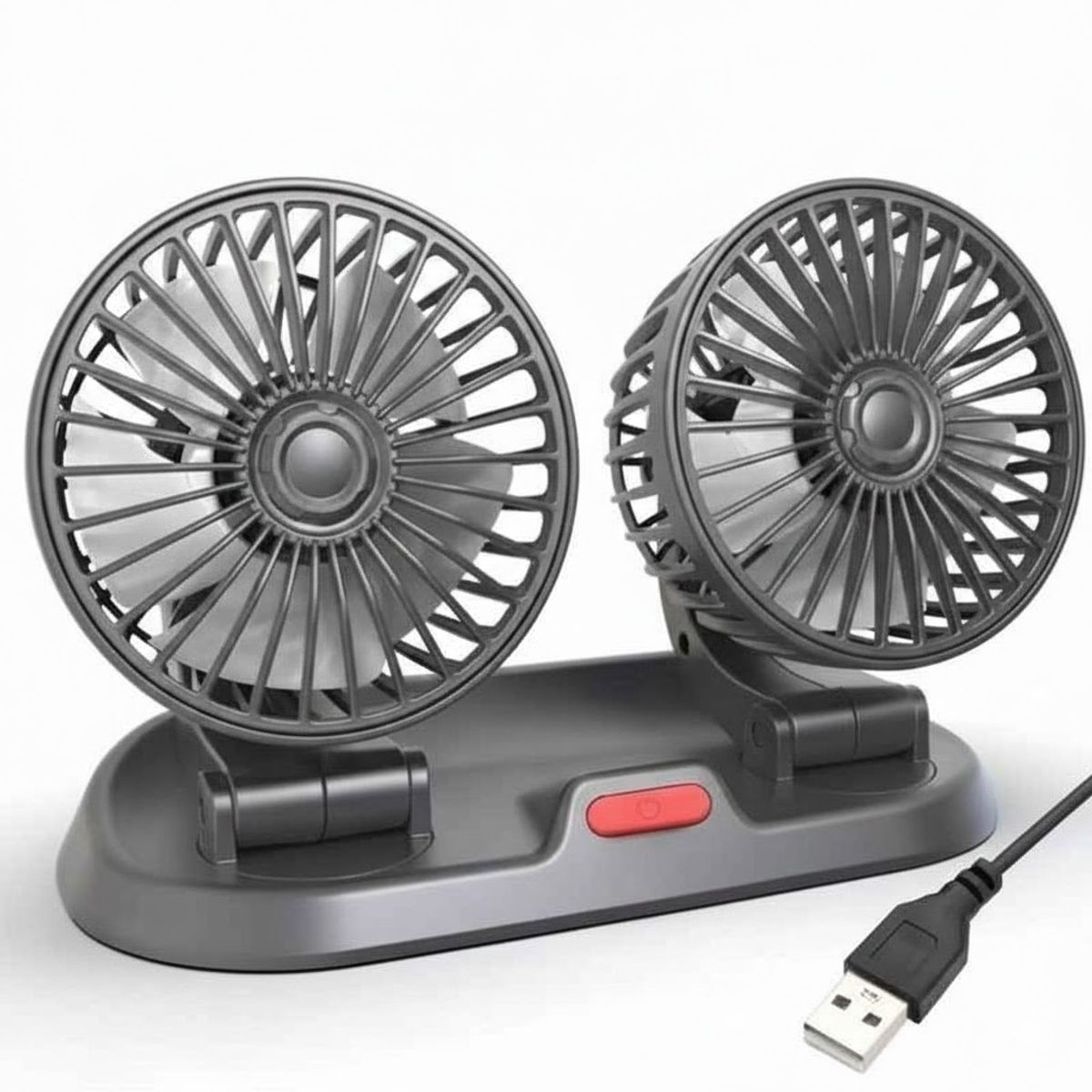 GENERICO - ventilador doble portatil usb para auto