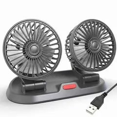 GENERICO - Ventilador doble portatil usb para auto