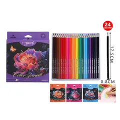 GENERICO - Lápices de colores Flores Set 24
