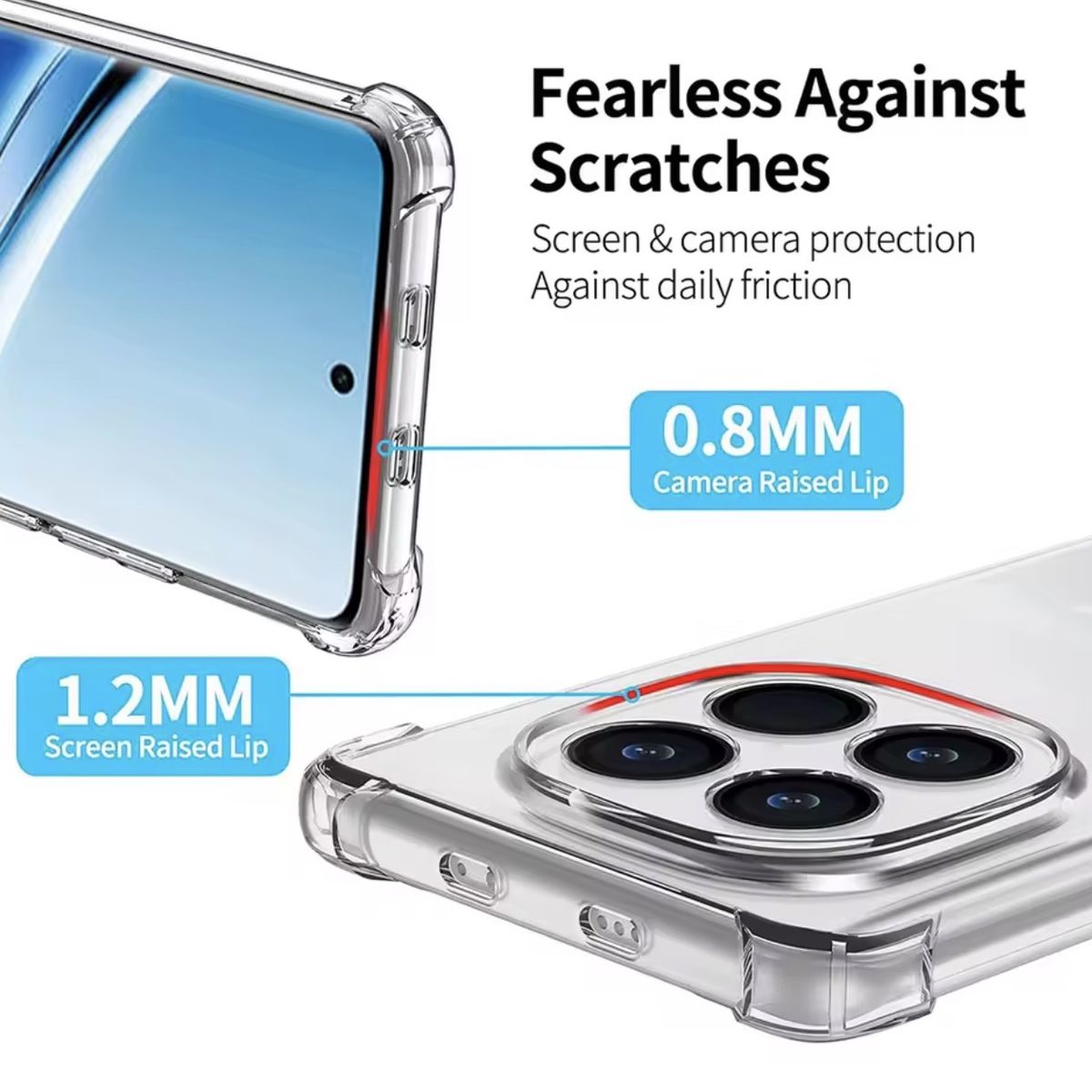 GENERICO - Carcasa Transparente Reforzada Para Xiaomi Redmi Note 15 4G