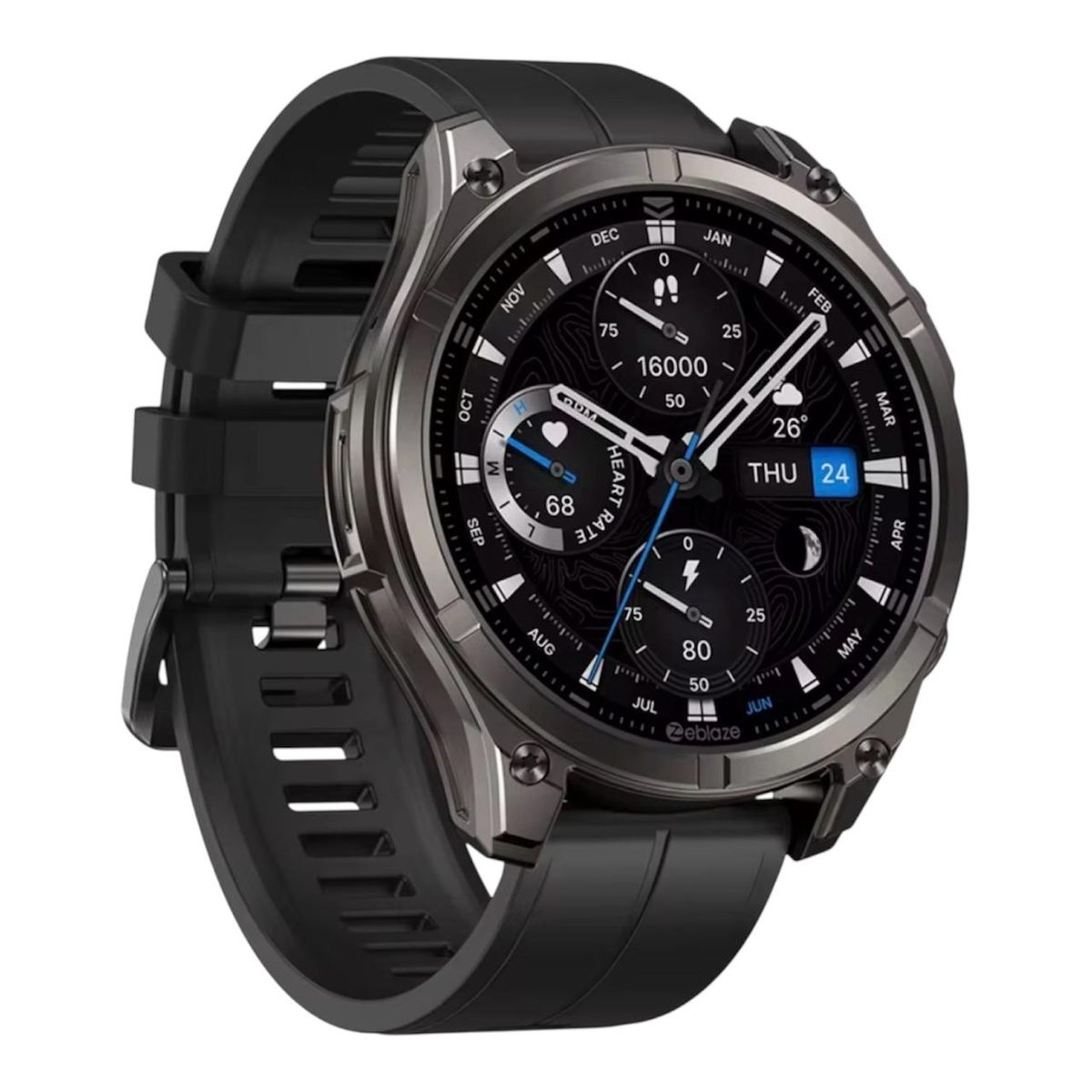 ZEBLAZE - Smartwatch VIBE 8 Con Bluetooth llamada Pantalla Amoled de 1,43 Pulgada
