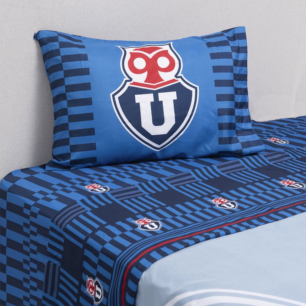 MASHINI - SABANAS U DE CHILE SINGLE 1.5 PLAZA MICROFIBRA